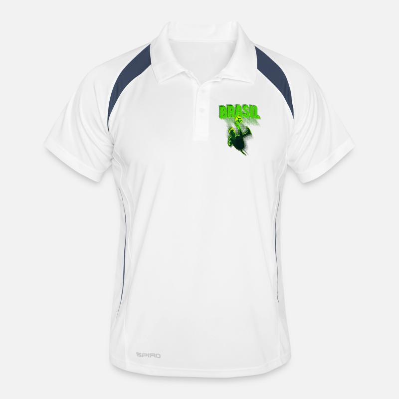 Coup de pied néon du Brésil Polo respirant Homme
