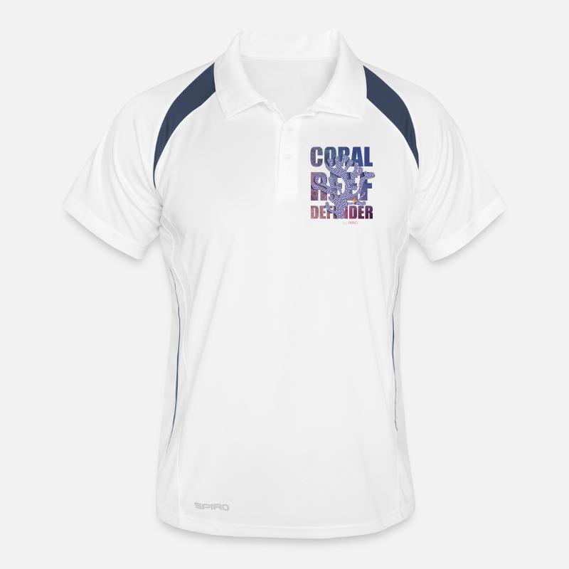 Coral Defender Crew by . NEMO - Men's Polo breathable - white/navy