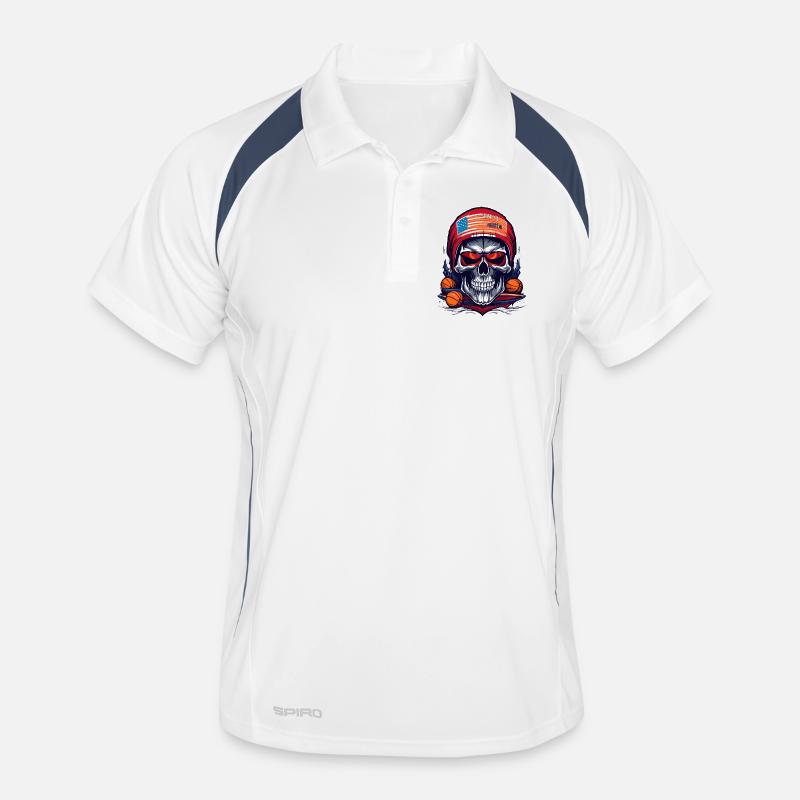 crane basketteur américain avec lunette halloween Polo respirant Homme