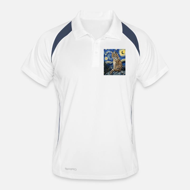 Lynx style Van Gogh étoilé Polo respirant Homme