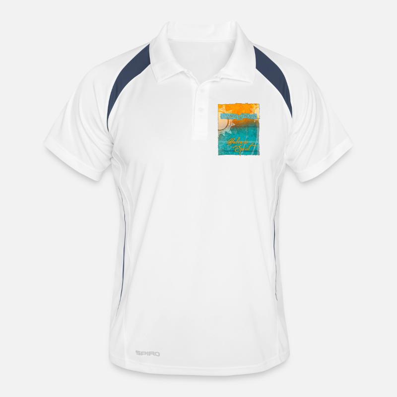 Les îles Baléares au soleil Polo respirant Homme