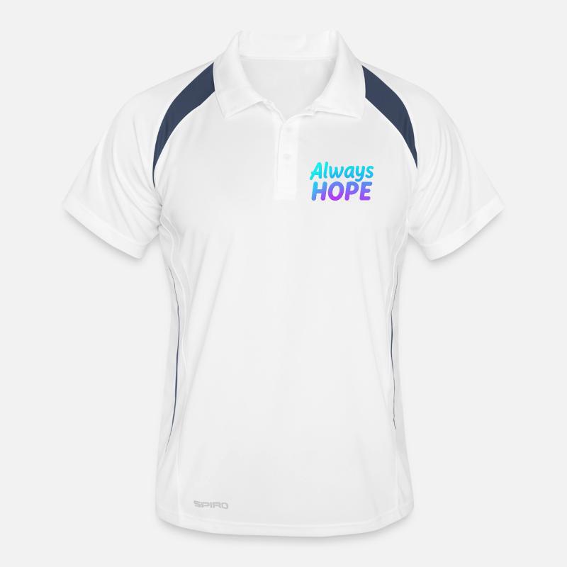 Always Hope Gradient Men's Polo breathable