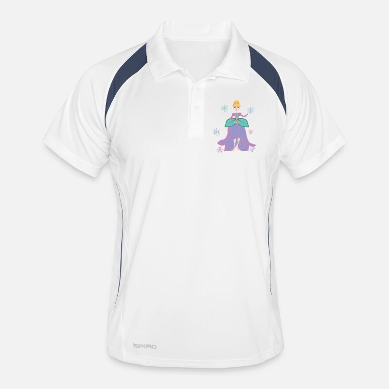 Fantaisie de princesse avec coeur de fleur Polo respirant Homme
