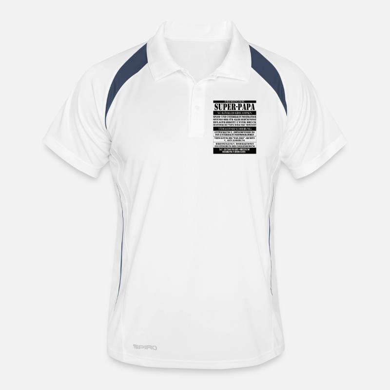 Super Papa – Description du poste avec humour Polo respirant Homme