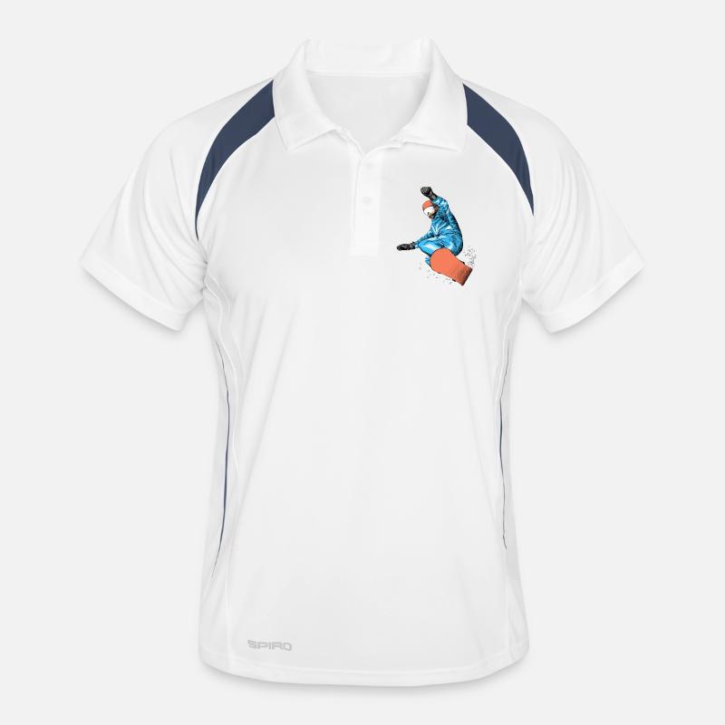 Snowboarder Männer Polo atmungsaktiv