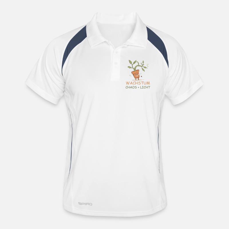 Growth equals chaos plus light Men's Polo breathable