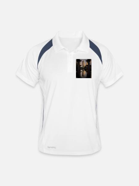 Caught Between the Bolts - Men's Polo breathable - white/navy - Front