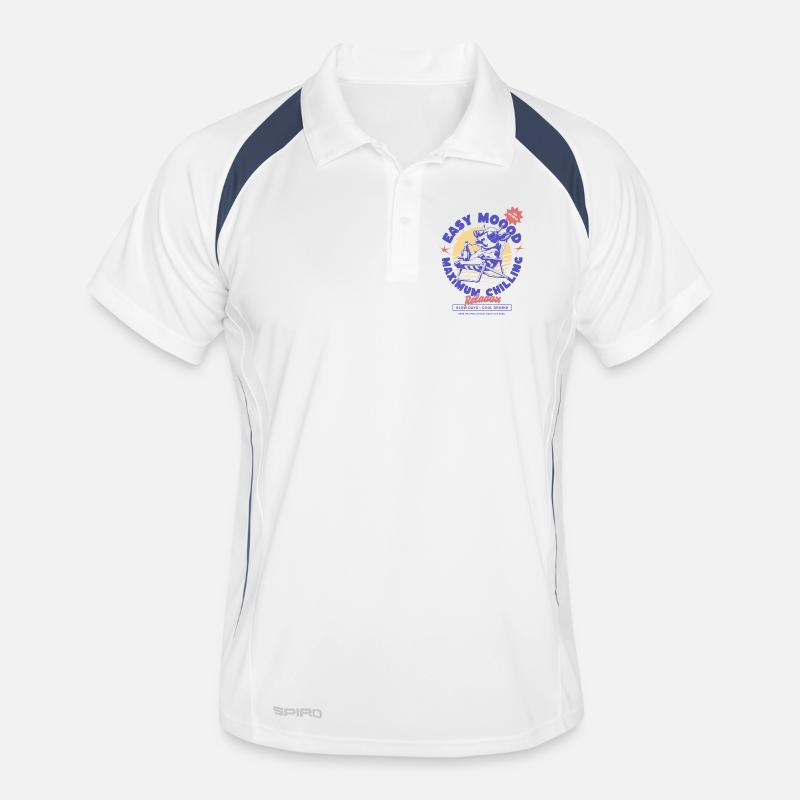 LoungeCow au coucher du soleil Polo respirant Homme
