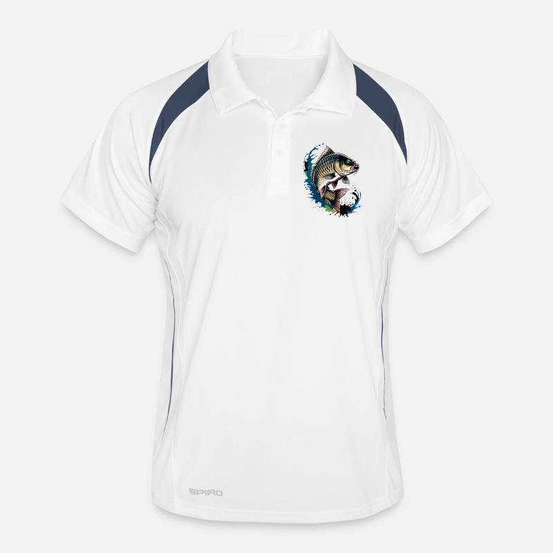 Pêche à la carpe Polo respirant Homme