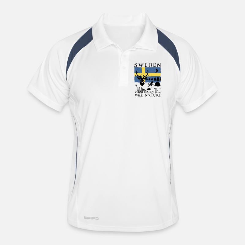 Camping en Suède Polo respirant Homme