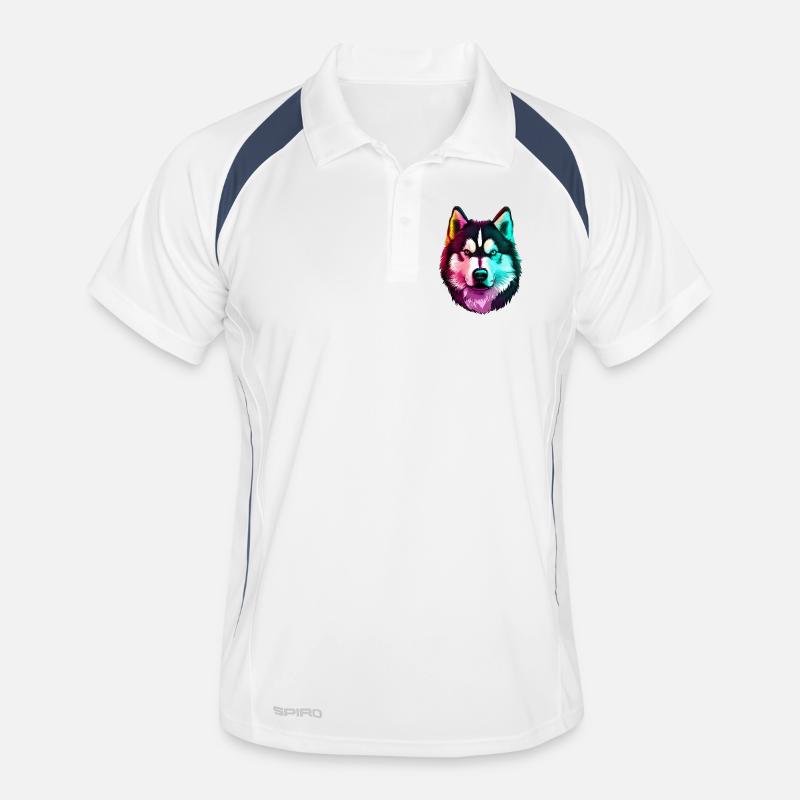 Wolf Husky Dog Men's Polo breathable