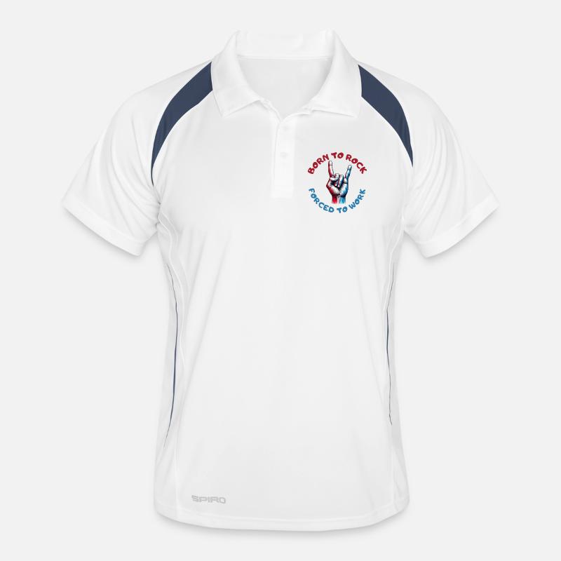 Né pour le rock ! Né pour le rock ! # Polo respirant Homme