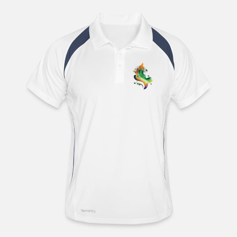 Tree Spirit Rainbow Bloom Men's Polo breathable