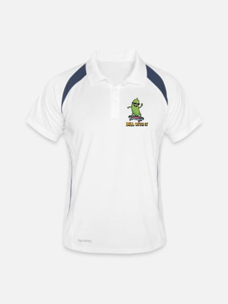 Pickle Vibes - Men's Polo breathable - white/navy - Front