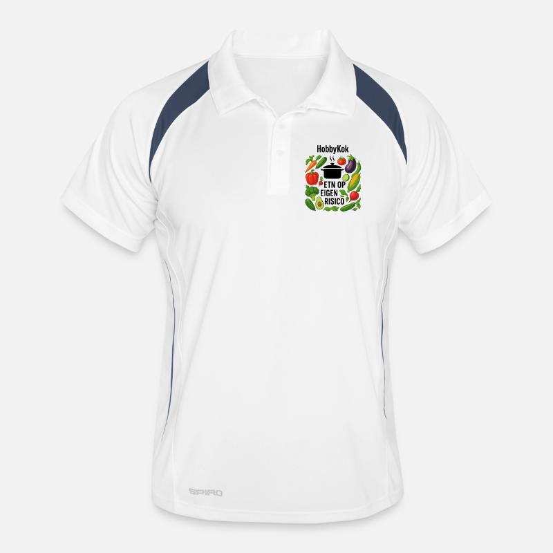 Conception de cercle de couronnes de légumes Polo respirant Homme