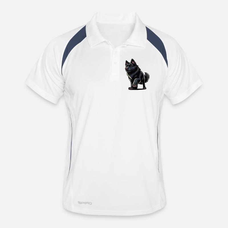 Black German Shepherd German Shepherd Owner Men's Polo breathable