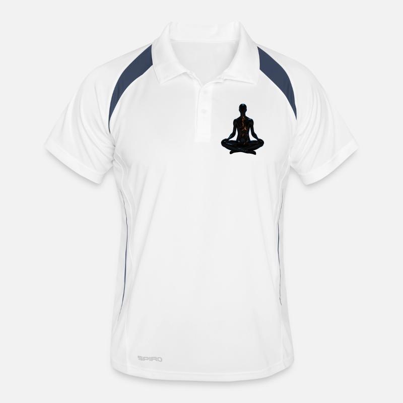 Conception de méditation Polo respirant Homme
