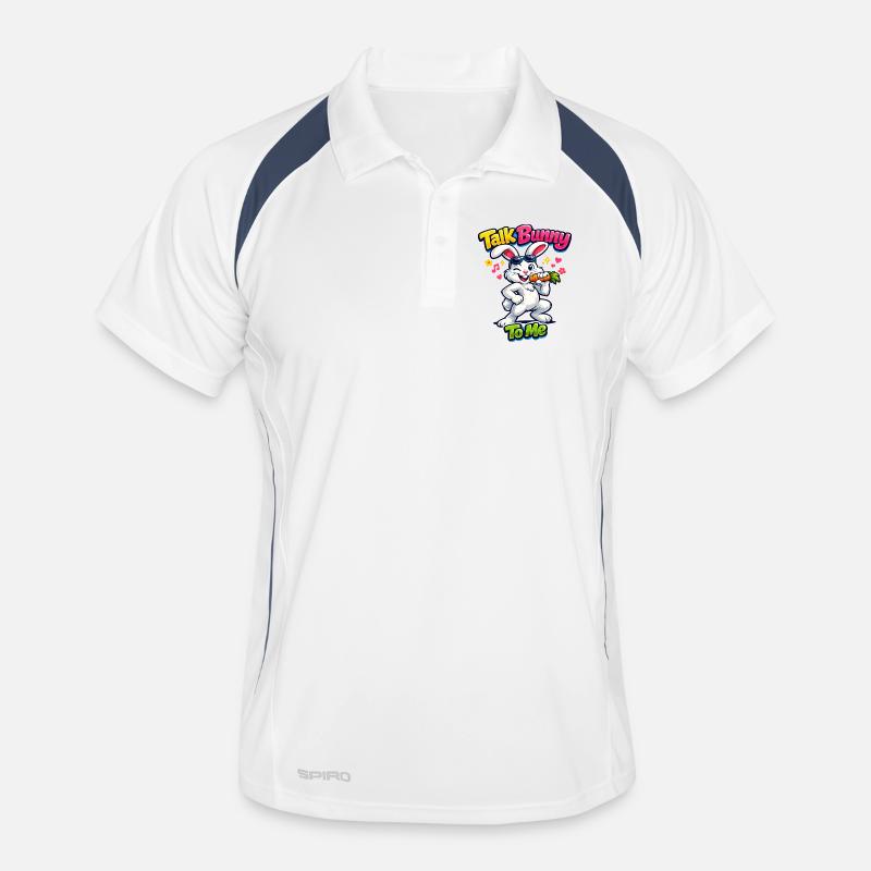 Bunny Bunny Spring Summer Easter Garden Men's Polo breathable