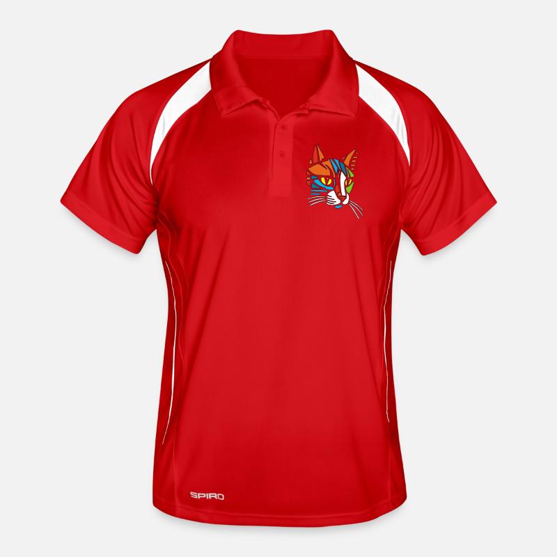 Tribal cat Men's Polo breathable
