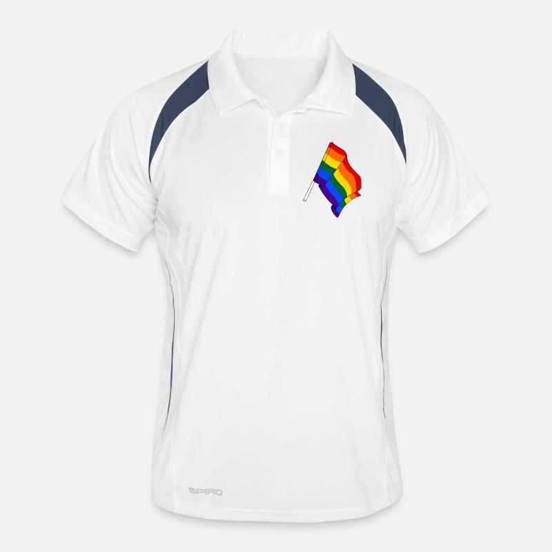 Flag rainbow Men's Polo breathable