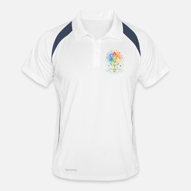 Flower with Root Symbol of Pride & Belonging Men's Polo breathable