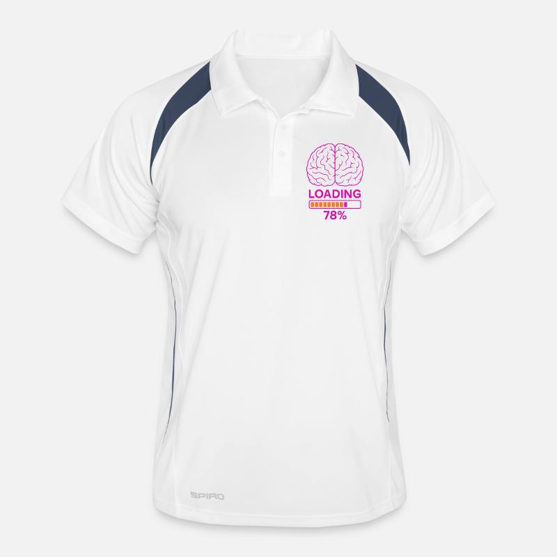 Neurobiology Brain Charging Indicator Design Men's Polo breathable
