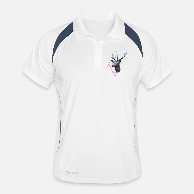Hipster Hirsch Männer Polo atmungsaktiv