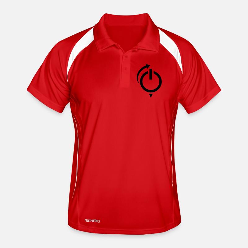 Logo de redémarrage du bouton d’alimentation Polo respirant Homme