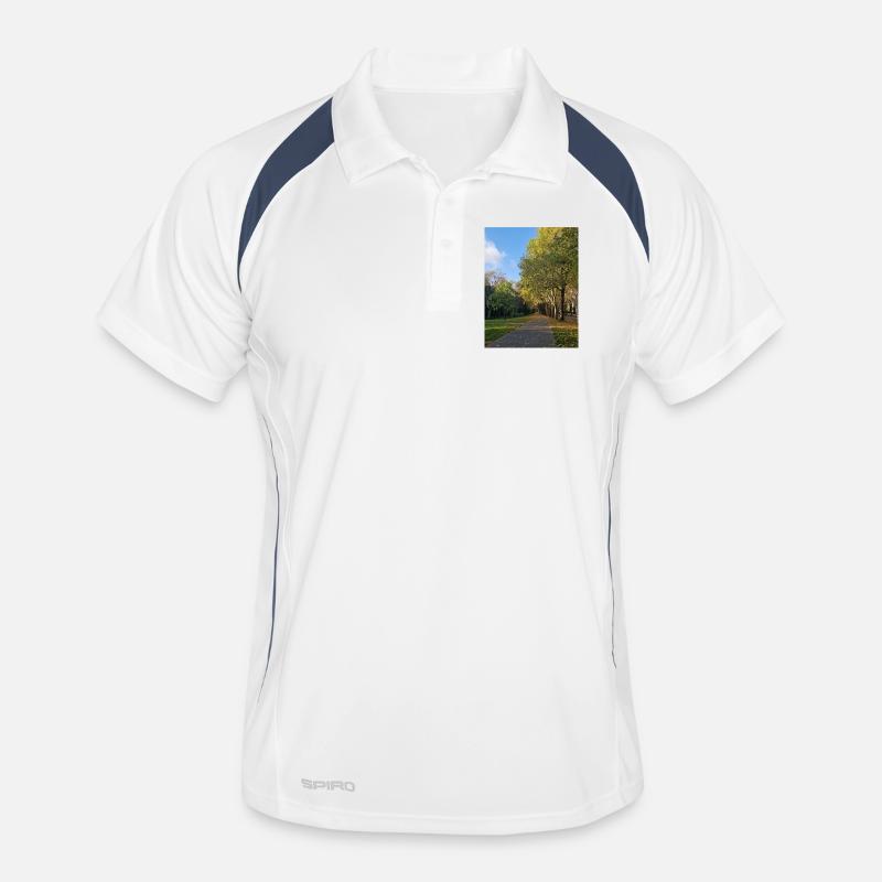 Autumn path through Lauballee Men's Polo breathable