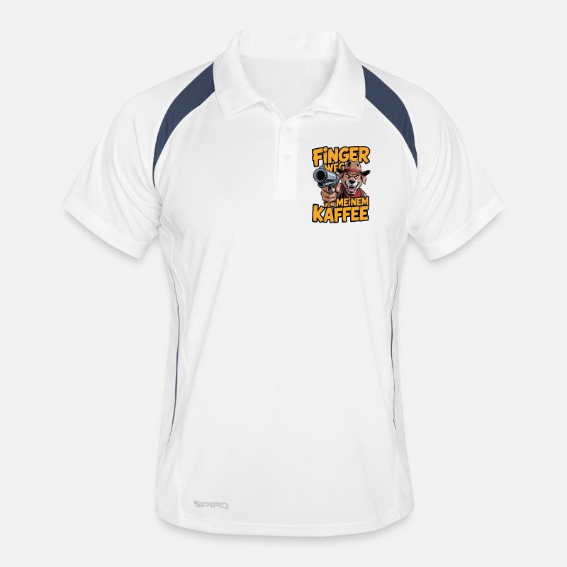 Hands off my coffee Men's Polo breathable