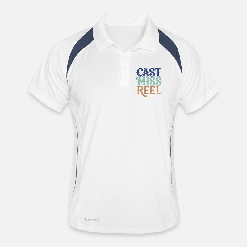 Cast Miss Reel Pêche Rétro Polo respirant Homme