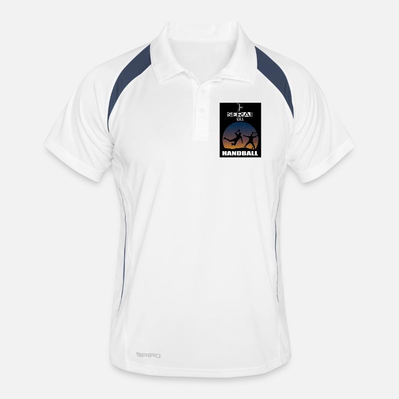 Ich werde bei Handball sein Männer Polo atmungsaktiv