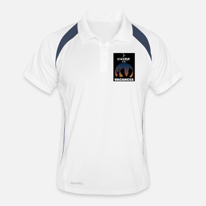 Ich werde im Urlaub sein Männer Polo atmungsaktiv