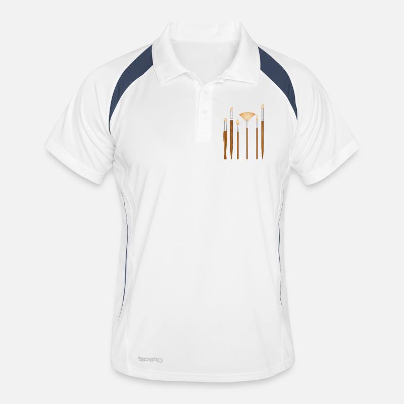 Artist brush set in different shapes Men's Polo breathable