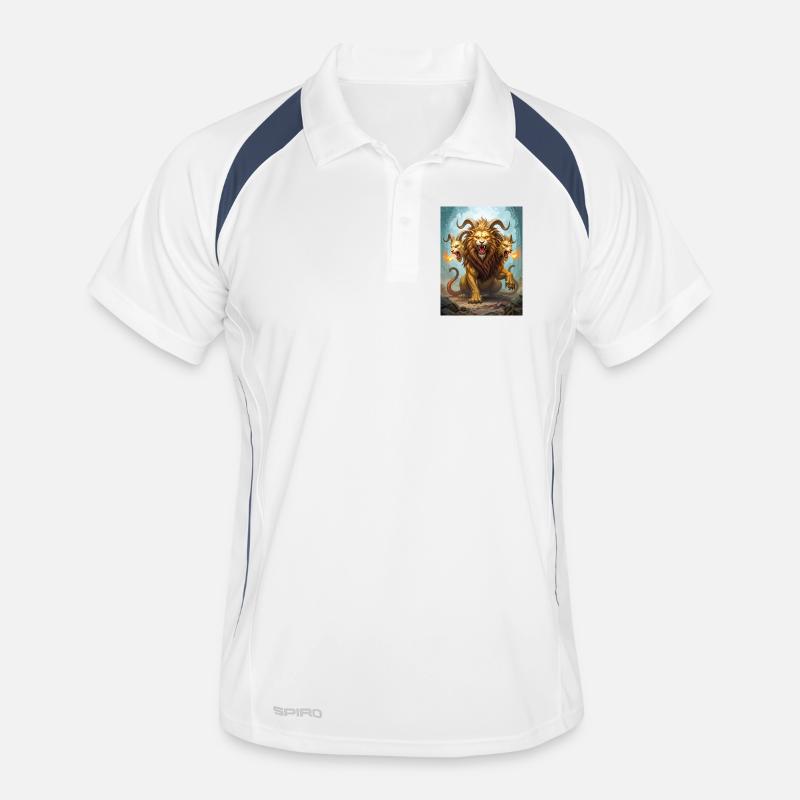 Chimera, three-headed lion-goat-serpent beast Men's Polo breathable
