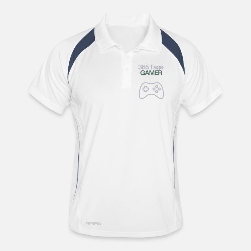 365 Tage Gamer Controller Icon Männer Polo atmungsaktiv