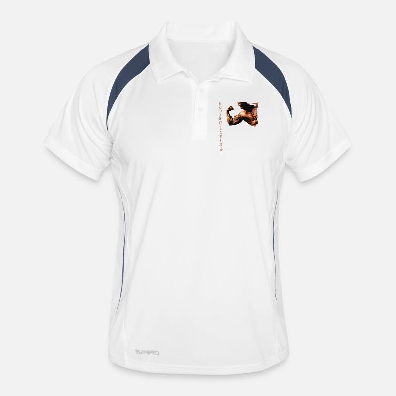 Conception de force pauvre musculaire Polo respirant Homme