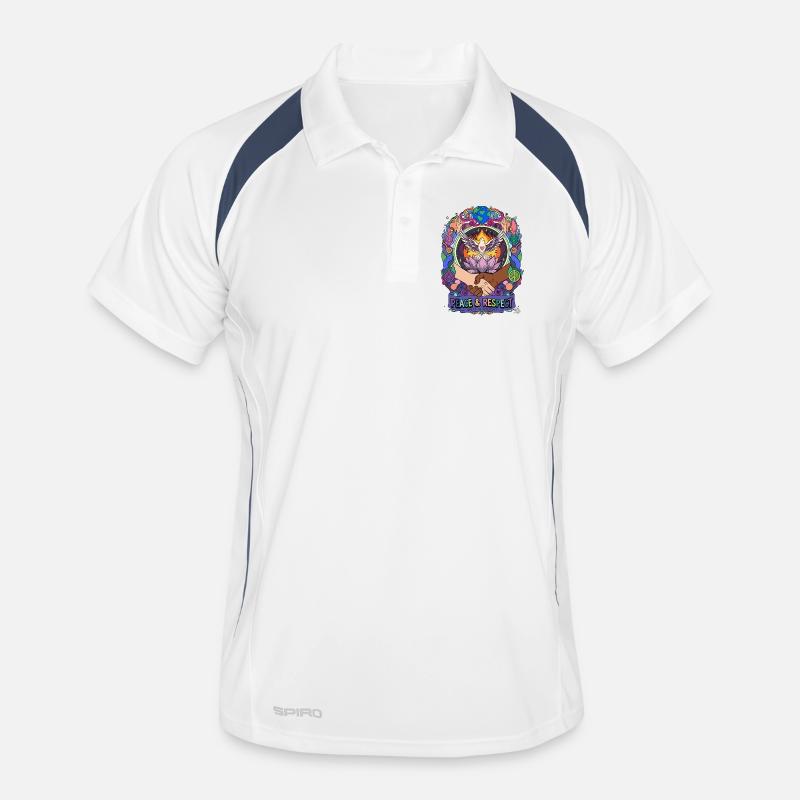Peace and respect: unity in diversity Men's Polo breathable