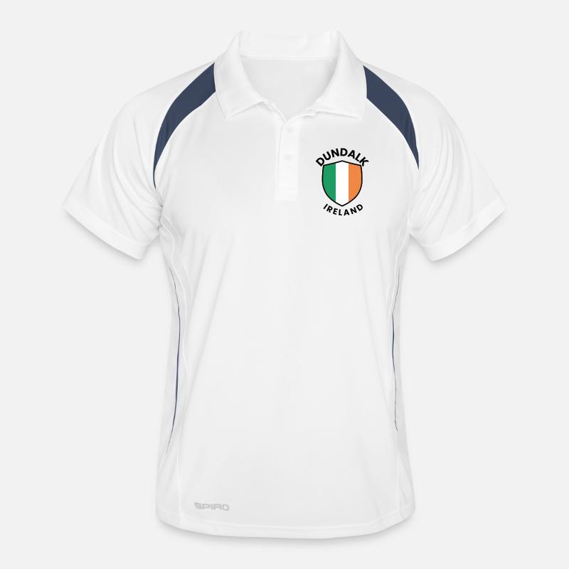 Blason de Dundalk Drapeau irlandais Polo respirant Homme