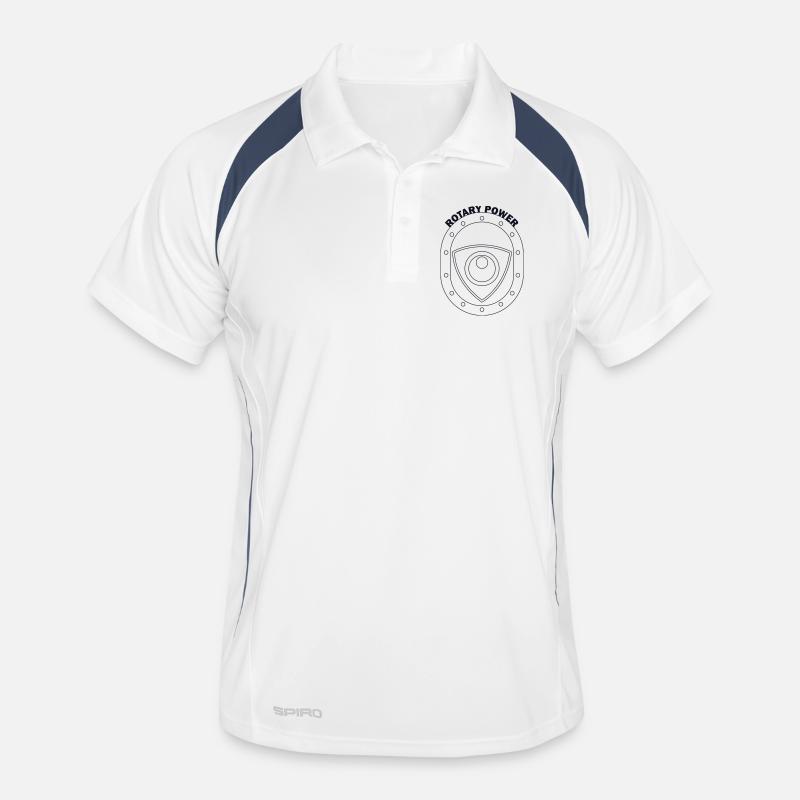 Emblème du Bouclier de Puissance Rotatif Polo respirant Homme