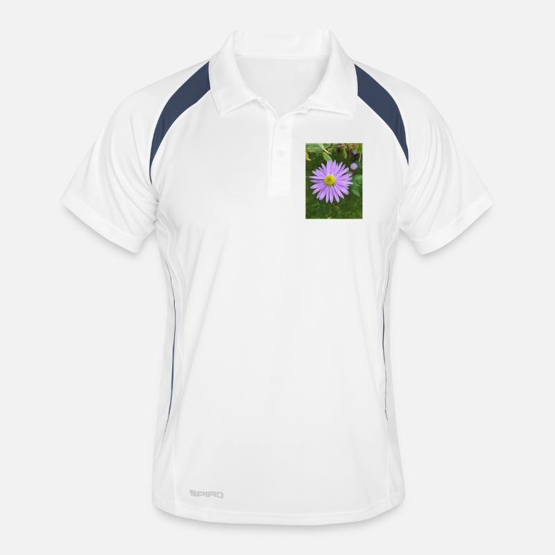 fleur pourpre Polo respirant Homme