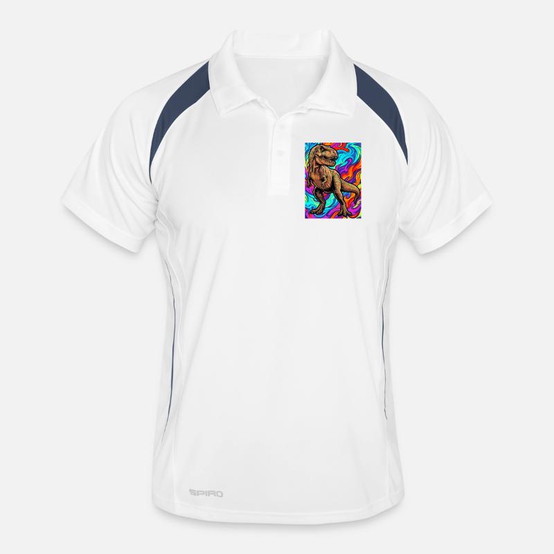 Dinosaurier Männer Polo atmungsaktiv
