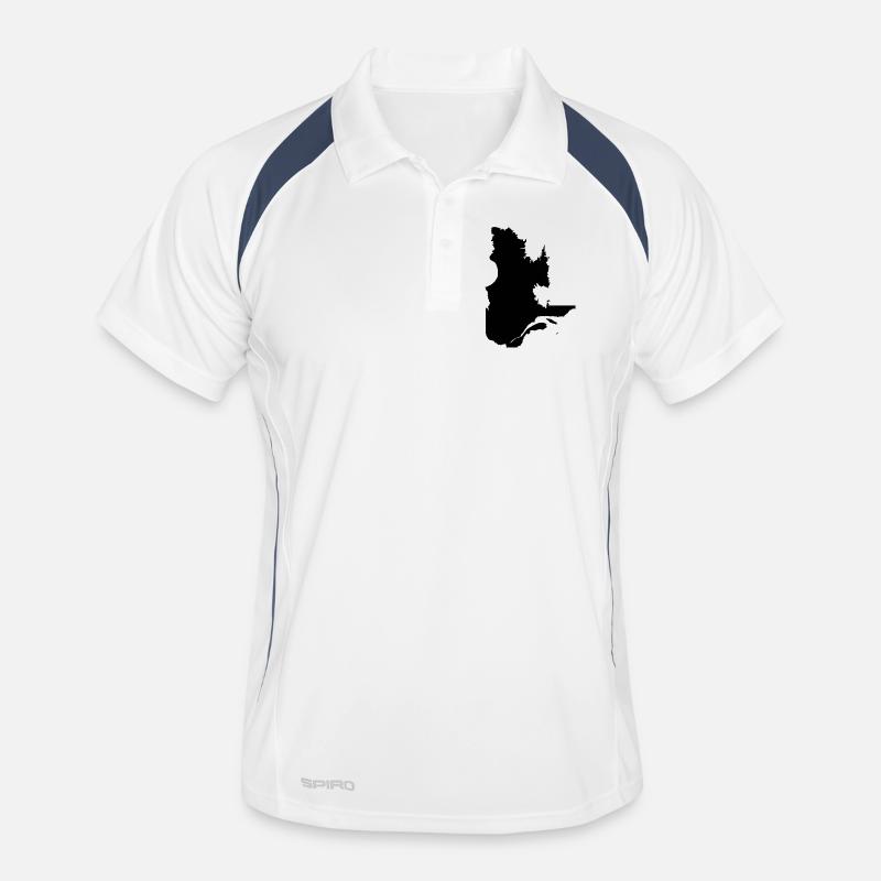 Quebec Map Men's Polo breathable