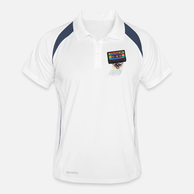 LGBT-Pride-Monat – Retro-Pride-Kassette Männer Polo atmungsaktiv