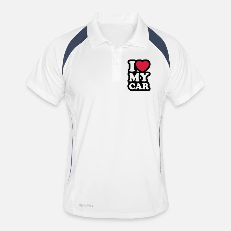 I love my car Men's Polo breathable