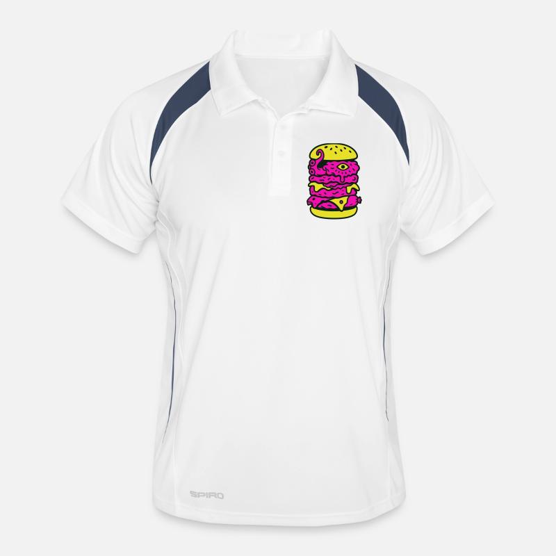 Monster Burger dans le style Pop Art Polo respirant Homme