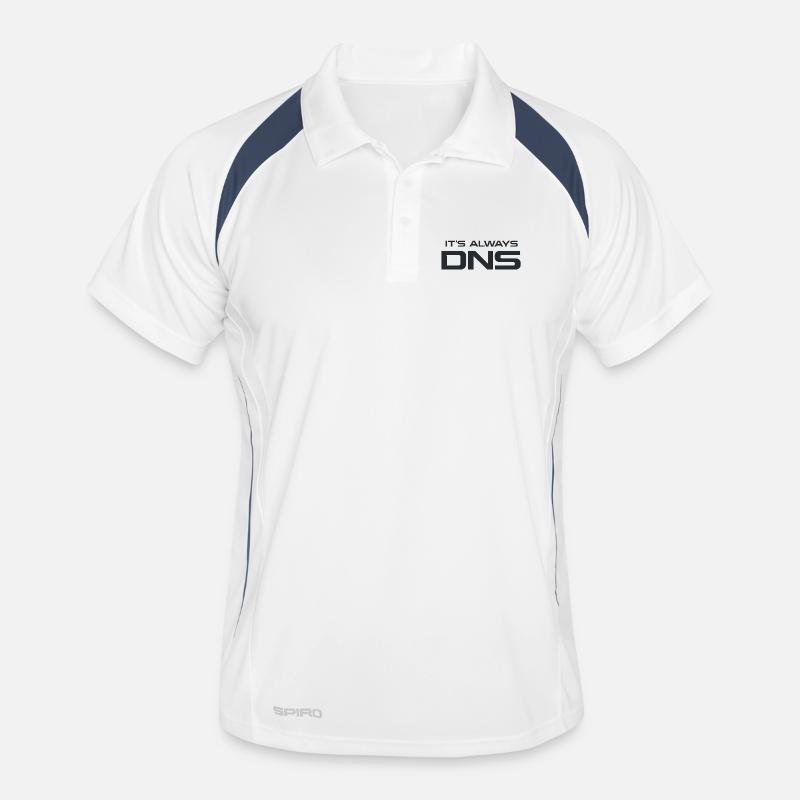 DNS Always: Tech Typography Men's Polo breathable