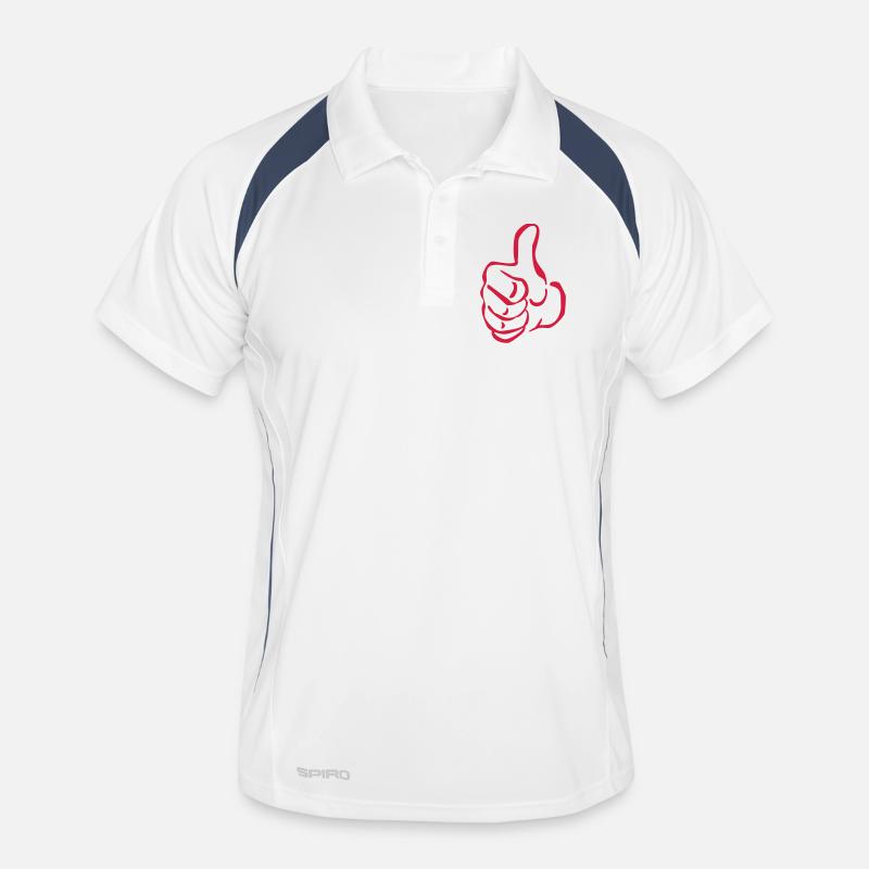 pouce poing Polo respirant Homme