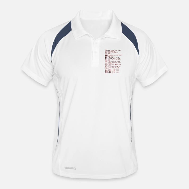 Foo fighters lyrics - monkey wrench Men's Polo breathable