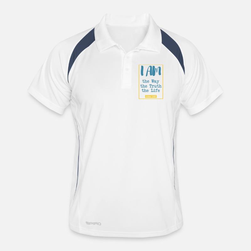 The Way, the Truth, the Life Men's Polo breathable